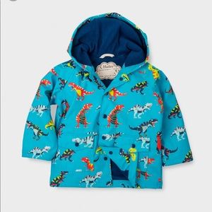 Hatley kids rain jacket, dinosaur print, Size 6